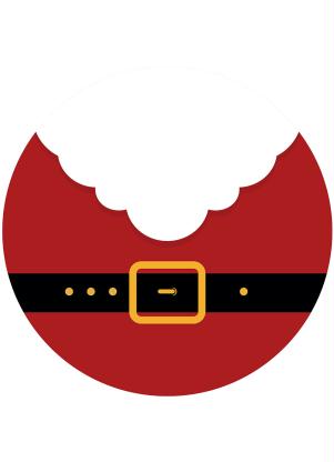 Sousplat (Roupa Papai Noel) 1 Peça Sousplat (Roupa Papai Noel) 1 Peça