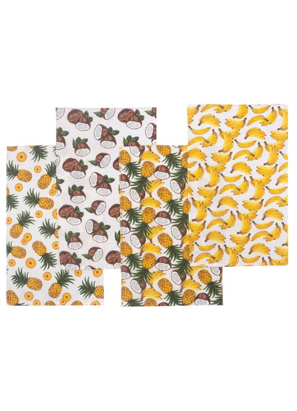 Pano de Copa Felpudo (Tropical) 3 Pe�as