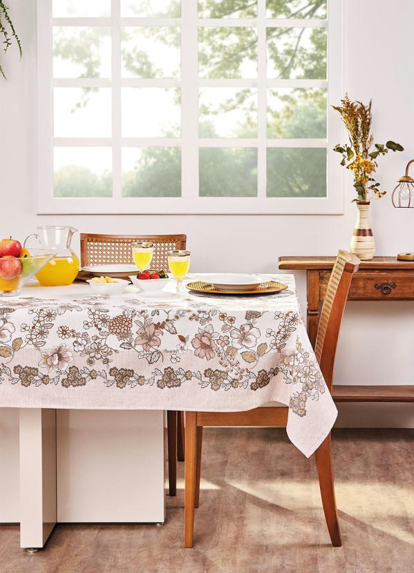 Toalha de Mesa Quadrada (Bege (140x140 Cm)) Toalha de Mesa Quadrada (Bege (140x140 Cm))