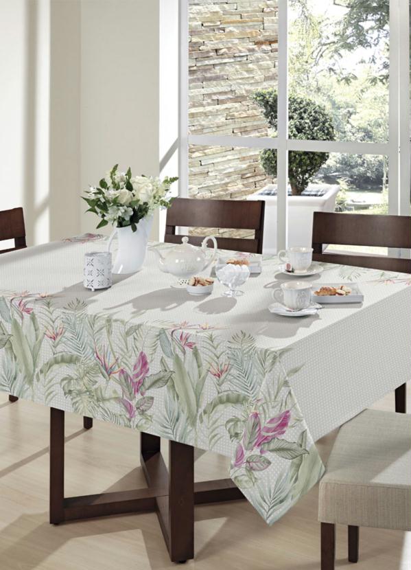 Toalha de Mesa Quadrada (Floral (140x140 Cm))