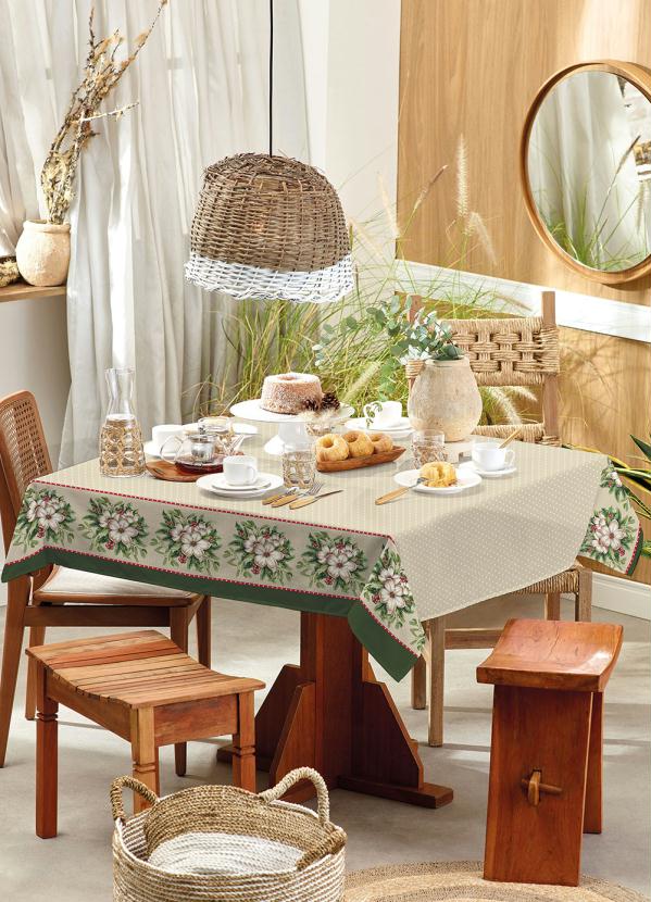 Toalha de Mesa Quadrada (Po�s (140x140 Cm))