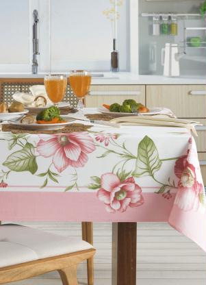 Toalha de Mesa Redonda (Rosa (178 Cm))