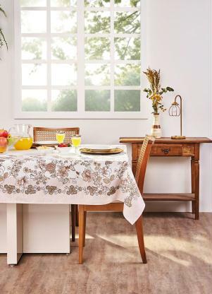 Toalha de Mesa Retangular (Bege (140x220 Cm))