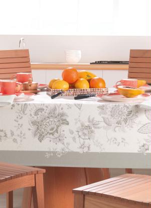 Toalha de Mesa Retangular (Cinza (140x250 Cm))