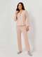 Hering - Pijama Longo Feminino com Botoes Preto - variação: Rosa
