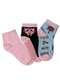 Hoahi - Kit com 3 pares de Meias Cano Curto Infantil Hoahi 21218 - Azul/Rosa - variação: - Azul/Rosa