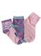 Hoahi - Kit com 3 pares de Meias Cano Curto Infantil Hoahi 21218 - Azul/Rosa - variação: - Rosa/Lilás