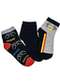 Hoahi - Kit com 3 pares de Meias Cano Curto Infantil Hoahi H021219 Preto/Cinza - variação: Cinza/Preto