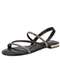 Beira Rio - Sandália Feminina Flat Beira Rio 8263969 Salmão - variação: - Preto
