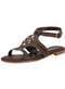 Mississipi - Sandália Feminina Flat Mississipi J0371 Branco - variação: Chocolate