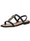 Mississipi - Sandália Feminina Flat Mississipi Mf311 Camel - variação: Preto