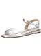 Moleca - Sandália Feminina Flat Moleca 5559101 Ouro - variação: Prata