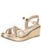 Comfortflex - Sandália Feminina Anabela Comfortflex 2553406 Ouro - variação: Ouro