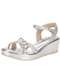 Comfortflex - Sandália Feminina Anabela Comfortflex 2553406 Ouro - variação: Prata