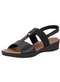 Usaflex - Sandália Feminina Anabela Usaflex Ud04008 Preto - variação: Preto