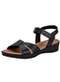 Usaflex - Sandália Feminina Anabela Usaflex Ud04011 Bege - variação: Preto