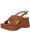 Vizzano - Sandália Feminina Anabela Vizzano 6559101 Camel - variação: Camel