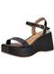 Vizzano - Sandália Feminina Anabela Vizzano 6559103 Preto - variação: Preto