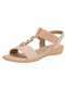 Piccadilly - Sandália Feminina Flat Piccadilly 500399 - Salmão - variação: - Salmão