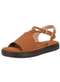 Via Scarpa - Sandália Feminina Flat Via Scarpa 173718710 - Preto/Nobuck - variação: - Caramelo