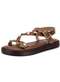 Via Scarpa - Sandália Feminina Flat Via Scarpa 173718982 Camel - variação: Camel