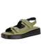 Via Scarpa - Sandália Feminina Flat Via Scarpa 174418588 - Verde/Preto - variação: - Verde/Preto