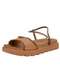 Vizzano - Sandália Feminina Flat Vizzano 6459136 Caramelo - variação: Caramelo