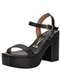 Vizzano - Sandália Feminina Meia Pata Vizzano 6541100 Bege - variação: Preto
