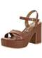Vizzano - Sandália Feminina Meia Pata Vizzano 6541102 Chocolate - variação: Chocolate