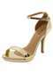 Vizzano - Sandália Feminina Salto Alto Vizzano - 6210655 - Ouro/Rosado - variação: - Dourado