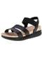 Modare - Sandália Feminina Salto Baixo Modare - 7151119 - Camel - variação: - Preto