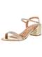Vizzano - Sandália Feminina Salto Baixo Vizzano - 6291900 - Bronze 01 - variação: - Dourado