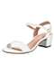 Beira Rio - Sandália Feminina Salto Grosso Beira Rio - 82461176 - Branco - variação: - Branco