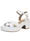 Beira Rio - Sandália Feminina Salto Grosso Beira Rio 8517106 Camel - variação: BRANCO