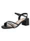 Moleca - Sandália Feminina Salto Grosso Moleca 5496113 - Branco/Off - variação: - Preto