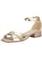 Ramarim - Sandália Feminina Salto Grosso Ramarim 2548209 Ouro - variação: Ouro