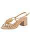 Vizzano - Sandália Feminina Salto Grosso Vizzano 62911193 Camel - variação: Bege