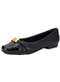 Piccadilly - Sapatilha Feminina Flat Piccadilly 250267 Marfim - variação: Preto