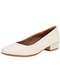 Usaflex - Sapato Feminino Salto Grosso Usaflex Uf04003 Marfim - variação: MARFIM