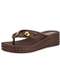 Beira Rio - Tamanco Feminino Anabela Beira Rio 8561104 Branco/Off - variação: Chocolate