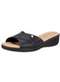 Comfortflex - Tamanco Feminino Anabela Comfortflex 2588402 Bege - variação: Preto