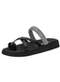 Moleca - Tamanco Feminino Flat Moleca 5469145 - Salmão - variação: - Preto/Branco