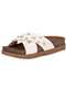 Moleca - Tamanco Feminino Flat Moleca 5500112 Salmão - variação: MARFIM