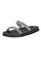 Moleca - Tamanco Feminino Flat Moleca 5556100 - Salmão - variação: - Preto/Branco