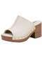 Moleca - Tamanco Feminino Salto Grosso Moleca 5549107 Branco/Off - variação: BRANCO/OFF