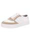Moleca - Tênis Feminino Casual Moleca 5712330 - Branco/Preto - variação: - Branco/Bege