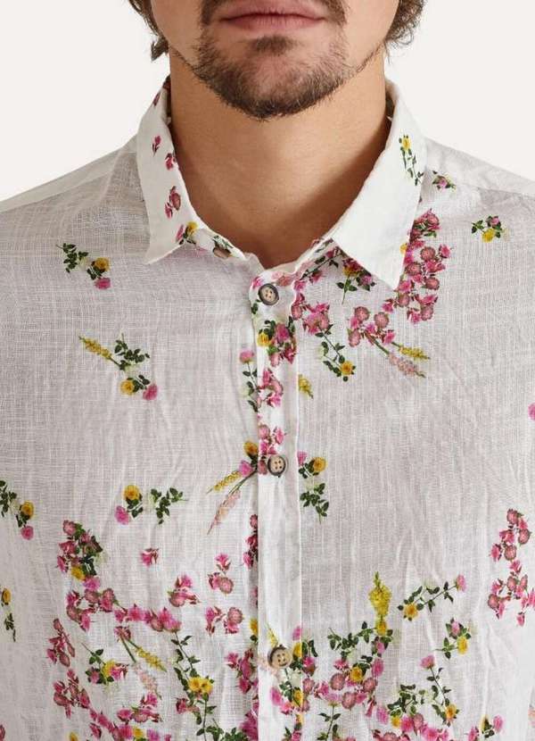 camisa estampada reserva