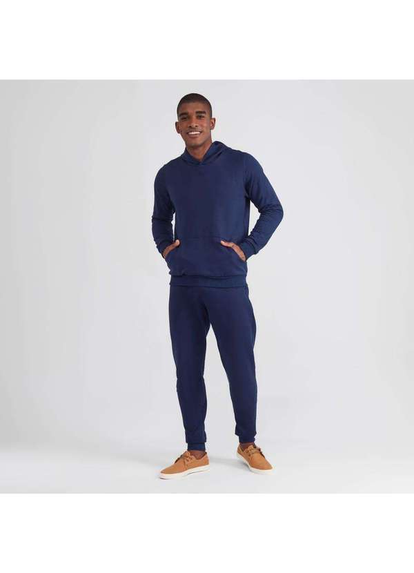 deep blue moletom com capuz