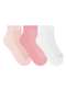 Selene - Kit 3 pares de Meias Cano Curto Selene 4835-001 996-Preto - variação: 995-Rosa-Chá-Rosa-Branco