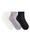 Selene - Kit 3 pares de Meias Cano Curto Selene 4835-001 996-Preto - variação: 999-Branco-Cinza-Mescla-Preto